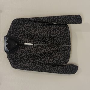 Banana republic leopard print bomber jacket